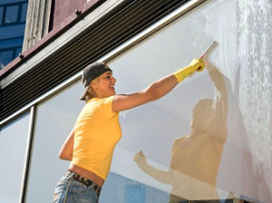 Industrial window cleaning